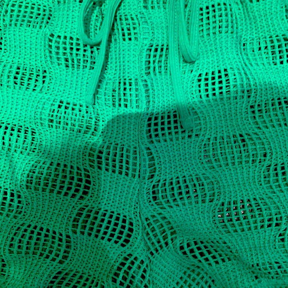 💚WILD FABLE💚OPEN WEAVE TIE FRONT COVER-UP SHORTS. NWT. - Picture 3 of 6
